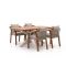 Bellagio Perzano/Induno dänisch oval 180 cm Gartenmöbel-Set 5-teilig stapelbar