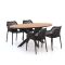 Forza Ripi/Fidenza 180 cm oval Gartenmöbel-Set 5-teilig stapelbar