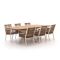 Manifesto Rivola/Induno Dänisch oval 240 cm Gartenmöbel-Set 7-teilig