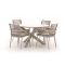 Bellagio Marudo/Lodola ø 130 cm Gartenmöbel-Set 5-teilig Stapelbar