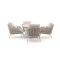 SUNS Casto/Nova ø 120 cm Low Gartenmöbel-Set 5-teilig