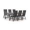 Hartman Troy/Fidenza 220 cm Gartenmöbel-Set 7-teilig verstellbar