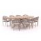 Bellagio Panaro/ROUGH-Y Ellips 280cm dining tuinset 9-delig stapelbaar