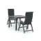Bellagio Fermo/Fidenza 90 cm Gartenmöbel-Set 3-teilig verstellbar