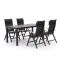 Bellagio Lugo/Menzano 160cm dining tuinset 5-delig verstelbaar