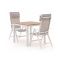 Bellagio Avenza/Fidenza 90 cm Gartenmöbel-Set 3-teilig verstellbar