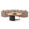 Forza Cecita/Cosiloft hoek loungeset met vuurtafel 6-delig