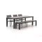 Bellagio Fidenza 220 cm Gartenmöbel-Set mit Sofa 5-Teilig Stapelbar