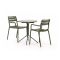 Forza Vico/Aziano ø60cm dining tuinset 3-delig stapelbaar