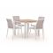 Bellagio Dranera/Fidenza 90 cm Gartenmöbel-Set 5-teilig stapelbar