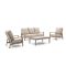 Tierra Outdoor Musone/Flip-Up Sessel-Sofa Lounge-Set 4-teilig 5-Sitzer verstellbar