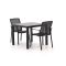Bellagio Dranera/Fidenza 90 cm Gartenmöbel-Set 3-teilig stapelbar