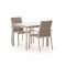 Bellagio Albinea/Sestino 90 cm Gartenmöbel-Set 3-Teilig Stapelbar