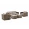 ROUGH-C Sessel-Sofa Lounge-Set 5-teilig