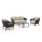 Hartman Arezzo Sessel-Sofa Lounge-Set 4-teilig