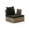 ROUGH-B Lounge Endelement mit Armlehne 105 cm