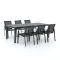R&S Design Altea/Fidenza 220 cm Gartenmöbel-Set 7-teilig stapelbar