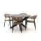 Manifesto Belpasso/Lodola ø 130 cm Gartenmöbel-Set 5-teilig stapelbar