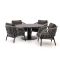 Bellagio Cupello/La Fonte ø 150 cm Low Dining Gartenmöbel-Set 5-teilig