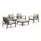 Manifesto Alzano Sessel Lounge-Set 5-teilig