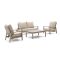Tierra Outdoor Musone/Flip-Up Sessel-Sofa Lounge-Set 4-teilig 4-Sitzer verstellbar