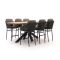 SUNS Nappa/Induno Dänisch oval 240 cm Gartenbar-Set 7-teilig