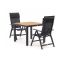 Bellagio Avenza/Fidenza 90cm dining tuinset 3-delig verstelbaar