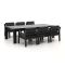 Bellagio Vinadio 255 cm Low Dining Gartenmöbel-Set 7-teilig