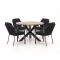 Tierra Outdoor Liv/ROUGH-Y ø 120 cm Gartenmöbel-Set 5-teilig stapelbar