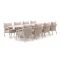 SUNS Sato/Palermo 280 cm Low Dining Gartenmöbel-Set 9-teilig