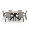 Manifesto Villongo/ROUGH-Y ø150cm dining tuinset 7-delig stapelbaar