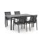 R&S Design Altea/Fidenza 160 cm Gartenmöbel-Set 5-teilig stapelbar