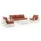 Forza Liri Sessel-Sofa Lounge-Set 4-teilig