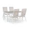 Bellagio Avenza/Fidenza 160 cm Gartenmöbel-Set 5-teilig verstellbar