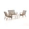 Intenso Napoli/Bovezzo Sessel-Sofa Lounge-Set 5-teilig