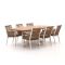 Manifesto Rivola/Induno Dänisch oval 220 cm Gartenmöbel-Set 7-teilig