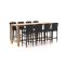 Forza Sironi/ROUGH-X 240 cm Gartenbar-Set 9-teilig