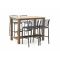 Apple Bee Hawaii/ROUGH-X 135 cm Gartenbar-Set 5-teilig