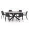 Forza Narni/Fidenza ø149cm dining tuinset 7-delig stapelbaar