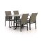 Manifesto Villongo/Canzo 140 cm Gartenmöbel-Set 5-teilig stapelbar klappbar