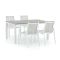 R&S Design Altea/Fidenza 160 cm Gartenmöbel-Set 5-teilig stapelbar