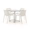 Forza Ripi/Canzo 80 cm Gartenmöbel-Set 5-teilig stapelbar klappbar