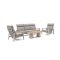 Bellagio Ledrotta Sessel-Sofa Lounge-Set 4-teilig