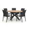 Forza Centallo/Fidenza ø 149 cm Gartenmöbel-Set 6-teilig stapelbar