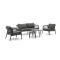 Forza Magra Sessel-Sofa Lounge-Set 5-teilig