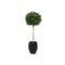 Designplants/Luca Lifestyle Buchsbaum Kugel Kunstbaum (h:110 cm) mit Grigio Tall Balloon Blumentopf