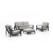 Bellagio Vezzano Sessel-Sofa Lounge-Set 4-teilig