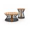 Cosilumia Beistelltisch-Set ø 70 cm (H: 41 cm)/ø 52 cm (H: 60 cm)