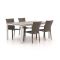Forza Fossano/Fidenza 183 cm Gartenmöbel-Set 5-teilig stapelbar