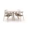 Manifesto Cavone/Sora ø 127 cm Gartenmöbel-Set 5-Teilig Stapelbar
